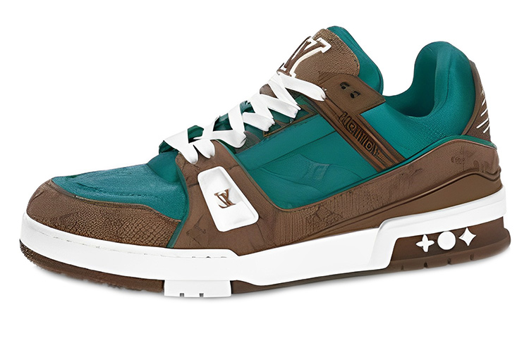 Buy Louis Vuitton Sepatu Pelatih 'Coklat Teal' 1AARPZ