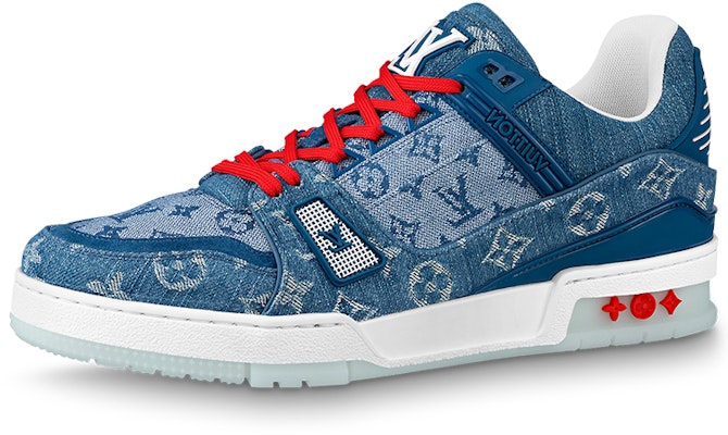Louis Vuitton Trainers 'China Exclusive Denim Blue Red' 1A8TSK Buy Louis Vuitton Trainers 'China Exclusive Denim Blue Red' 1A8TSK
