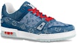 Order Louis Vuitton Kasut 'Eksklusif China Denim Biru Merah' 1A8TSK