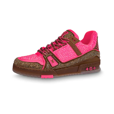 LV Trainers 'Crystal Pink and Brown'