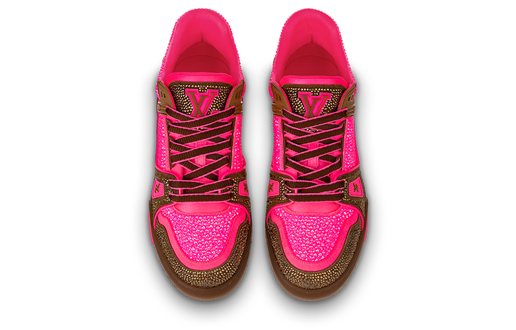 Lookbook Louis Vuitton Kasut Sukan 'Kristal Merah Jambu dan Coklat' 1A8Z6Y