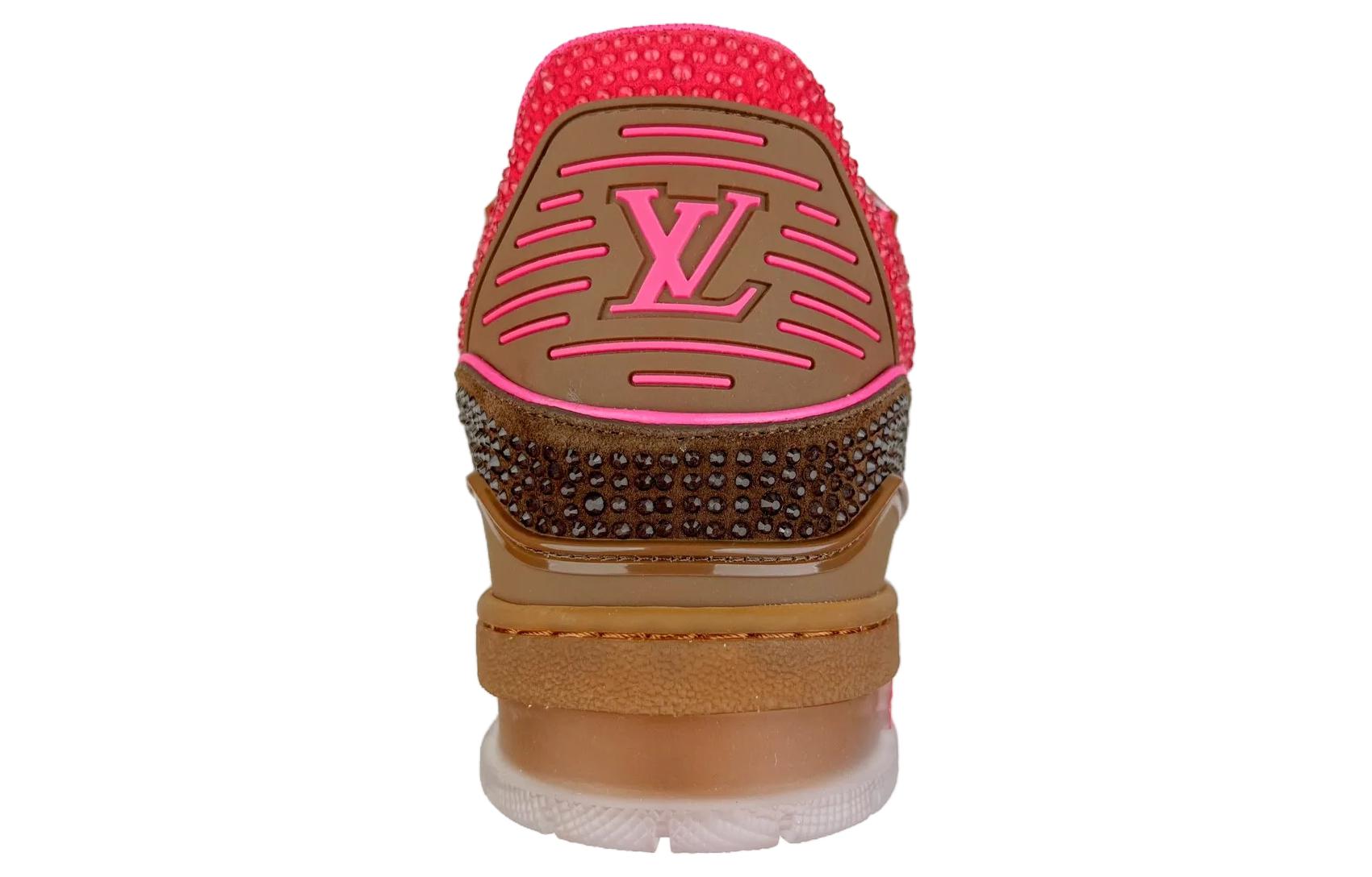 Shop Louis Vuitton Kasut Sukan 'Kristal Merah Jambu dan Coklat' 1A8Z6Y