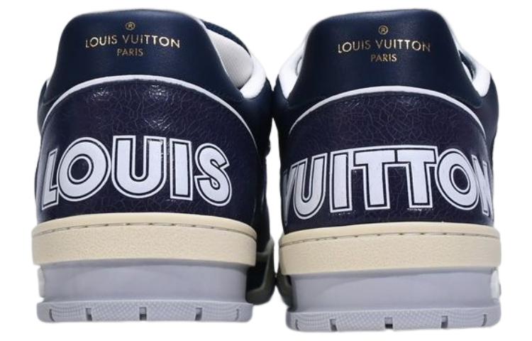 Lookbook ルイ・ヴィトン ネイビーメッシュ スニーカー 1A9DEF
