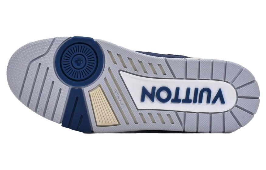 Shop ルイ・ヴィトン ネイビーメッシュ スニーカー 1A9DEF