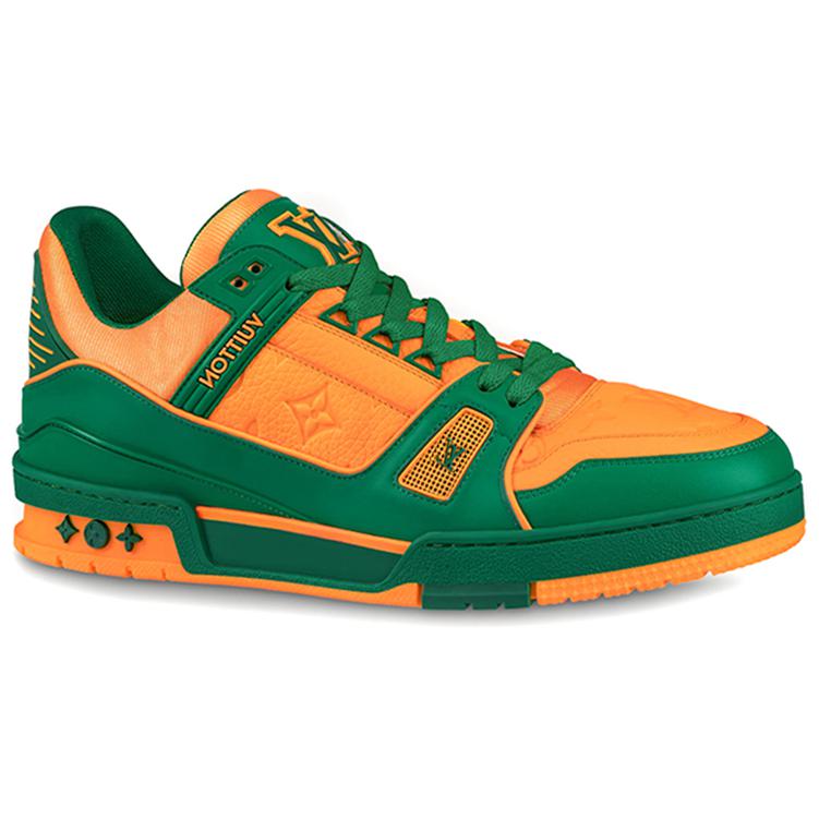 Order Louis Vuitton Kasut 'Monogram Jingga dengan Hijau' 1A8WFP