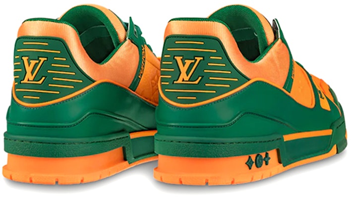 Louis Vuitton Trainers 'Orange Monogram with Green' 1A8WFP Lookbook Louis Vuitton Trainers 'Orange Monogram with Green' 1A8WFP