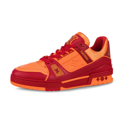 LV Trainers 'Orange Monogram with Red'