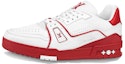 Buy Louis Vuitton Kasut Trainer 'Merah Putih' 1A8SK2