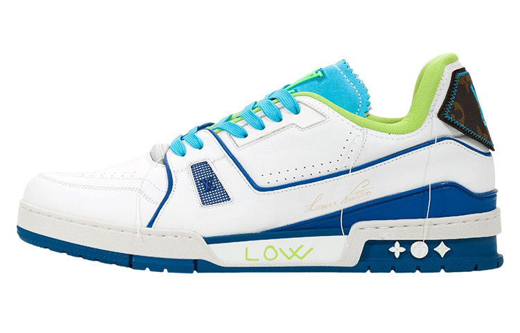 Louis Vuitton Trainers &#x27;White Blue Green for Ghana&#x27; 1A9DBB
