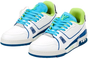 Louis Vuitton Kasut 'Putih Biru Hijau untuk Ghana' 1A9DBB Order Louis Vuitton Kasut 'Putih Biru Hijau untuk Ghana' 1A9DBB