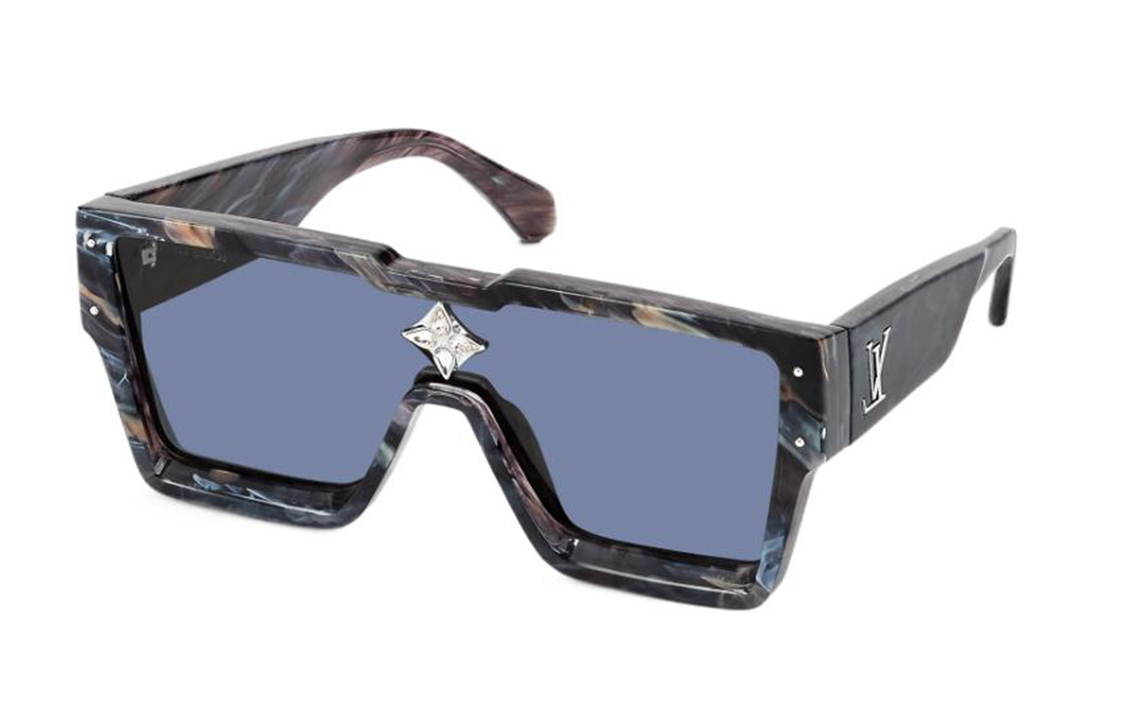 LOUIS VUITTON Trendy Irregular Shaped Sunglasses for Men. Z1789E