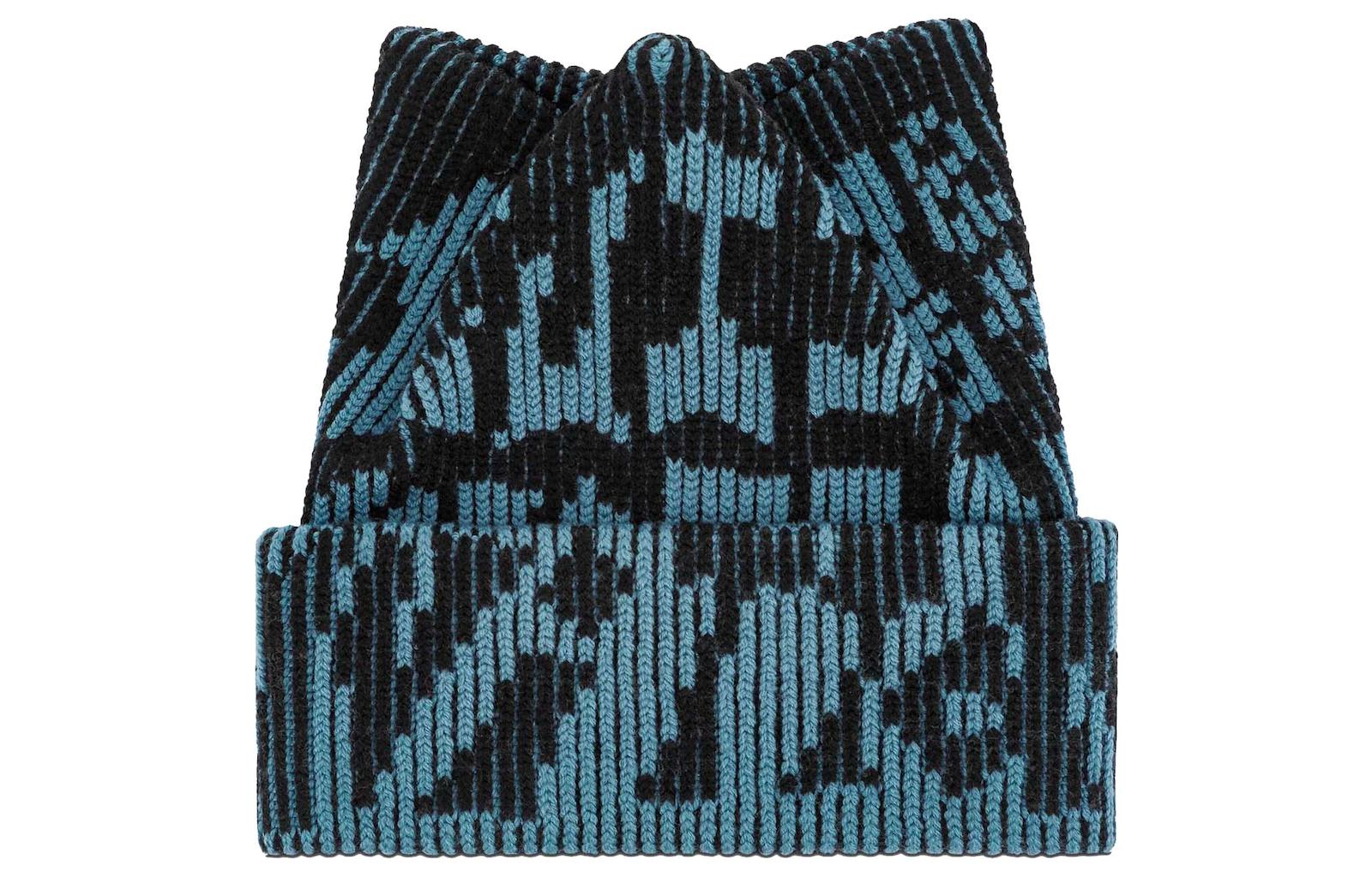 Order Louis Vuitton Tricorn Rib Flower Wool Knit Beanie Unisex Casual Warm Hat. M78238