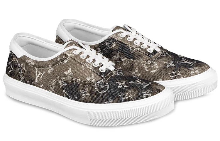 Lookbook Louis Vuitton Trocadéro Richelieu ''Logo Denim'' Herren Sneaker 1A5AV5
