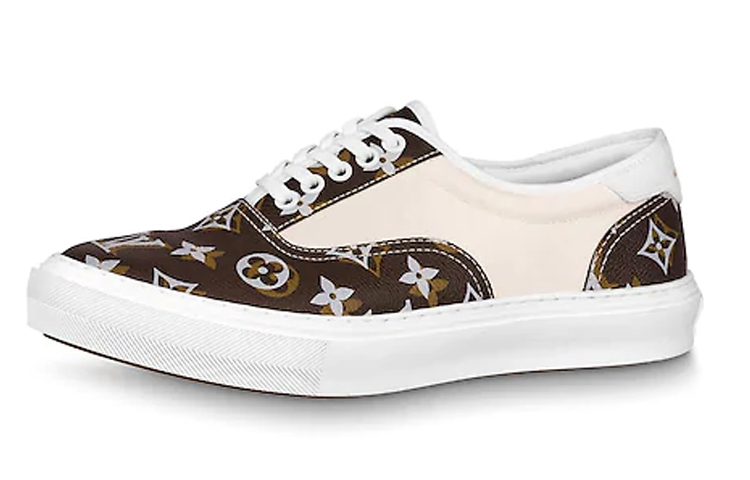 Louis Vuitton Trocadero Sneakers 'White Beige with Brown Monogram' 1A7QZ