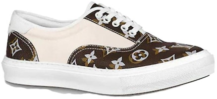 路易威登 Trocadero 白米色棕色老花运动鞋 1A7QZ Order 路易威登 Trocadero 白米色棕色老花运动鞋 1A7QZ