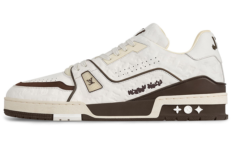 Buy Tyler x LOUIS VUITTON 球鞋 圓頭綁帶 低幫 板鞋 男女同款 米棕