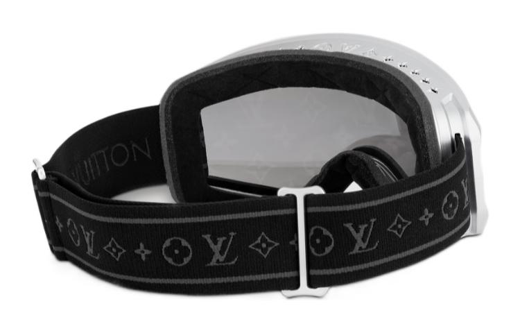 Shop ルイヴィトン ユニセックス ブラック モノグラム ロゴ スキーゴーグル 防風デザイン Z1744W