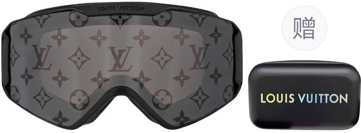 louis-vuitton-unisex-black-monogram-ski-goggles-with-windproof-frame-z1573