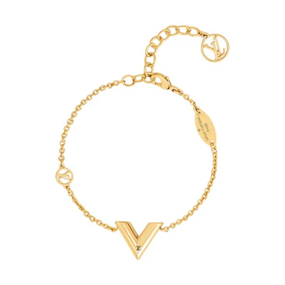 Louis Vuitton Unisex Metal Bracelet Fashion Minimalist Trendy Couple Design. m00858