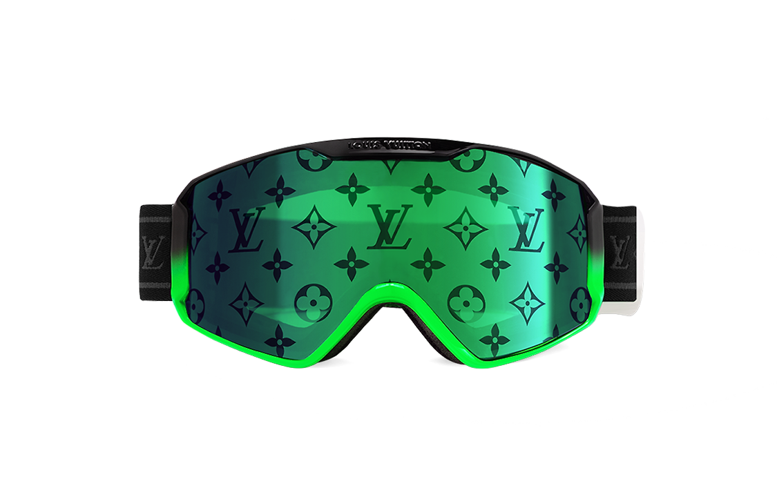 Order 路易威登男女通用滑雪眼镜绿镜片防雾全天候标志款 Z2035E