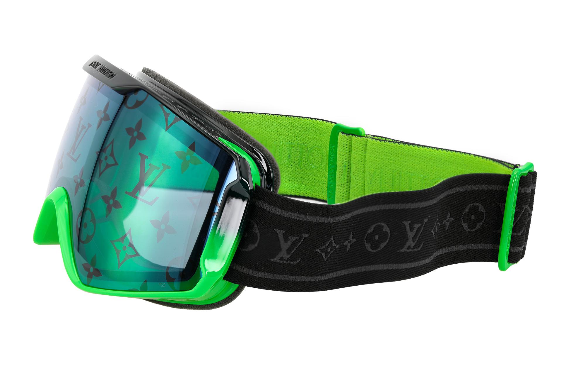 Sizing 路易威登男女通用滑雪眼镜绿镜片防雾全天候标志款 Z2035E