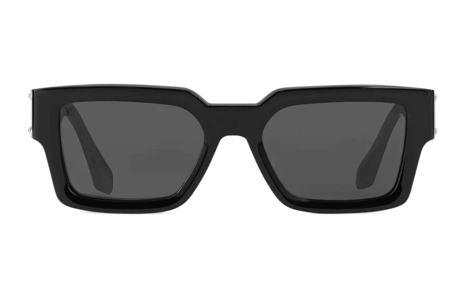 Louis Vuitton Unisex Square Sunglasses Black - Stylish Casual Classic Design Z1414W