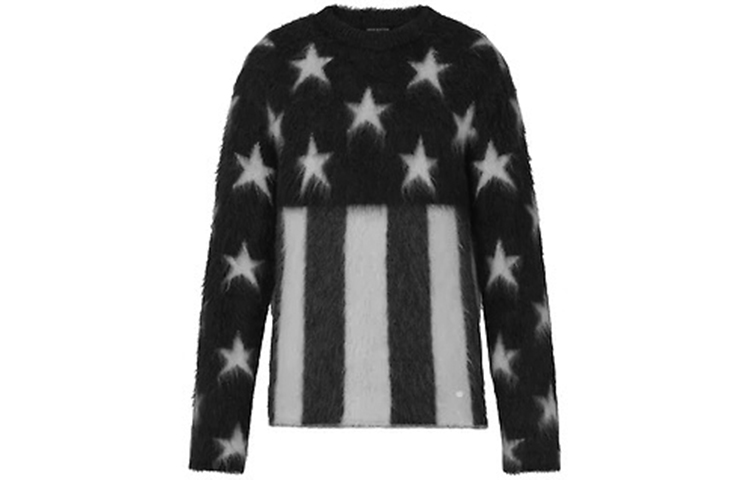 Order 路易威登 男女同款星条纹提花圆领毛衣 深灰色 1A5PMW