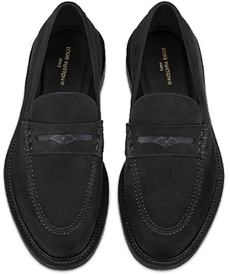 LOUIS VUITTON Vendome 皮革 低幫圓頭 男士休閒 男款 黑色 Shop LOUIS VUITTON Vendome 皮革 低幫圓頭 男士休閒 男款 黑色