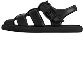 Louis Vuitton Venice 'Black Buckle Gladiator Sandal' 1ACVTW Louis Vuitton Venice 'Black Buckle Gladiator Sandal' 1ACVTW