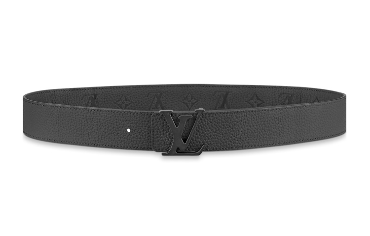 Lookbook 路易威登 Virgil Abloh 黑色 monogram 皮帶 4cm 雙面扣 MP293