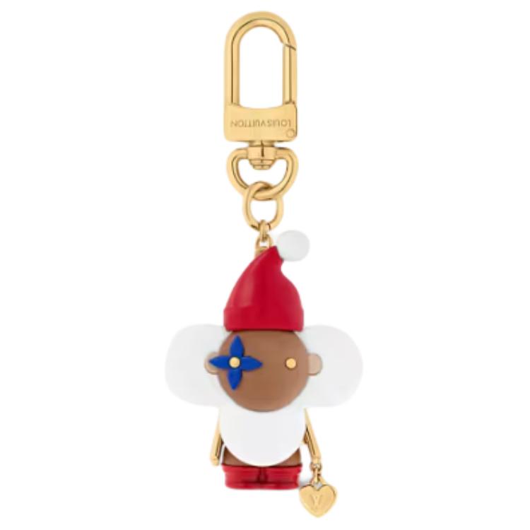 Order LOUIS VUITTON Vivienne Holidays Santa Keychain Leather Metal Unisex Multicolor. M02212