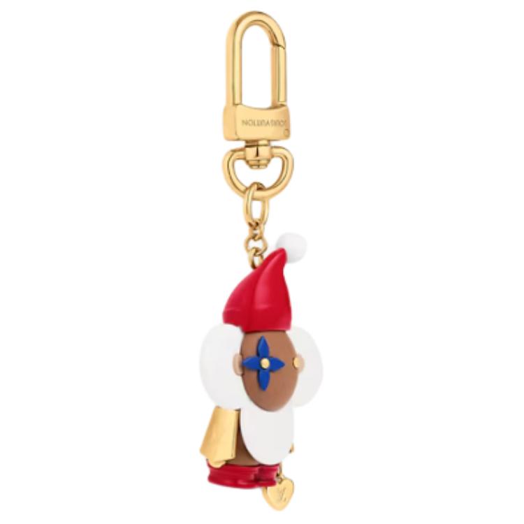 Lookbook LOUIS VUITTON Vivienne Holidays Santa Keychain Leather Metal Unisex Multicolor. M02212