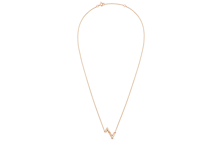 Louis Vuitton Volt Pink 18K Gold Necklace - Jewelry Series Q93809 圖 3