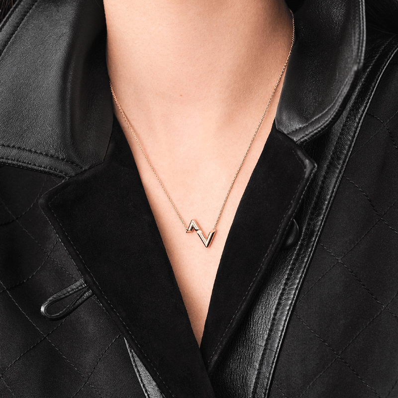 Louis Vuitton Volt Pink 18K Gold Necklace - Jewelry Series Q93809 圖 4