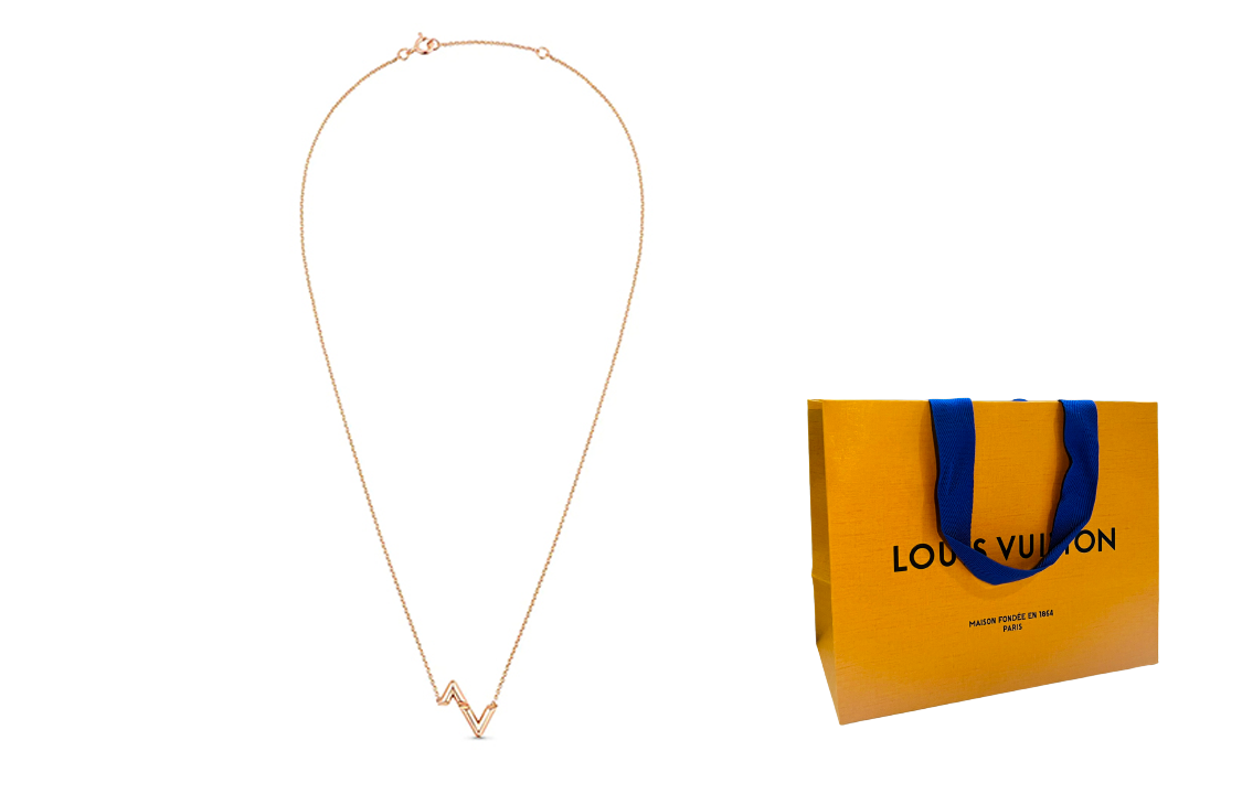 Louis Vuitton Volt Pink 18K Gold Necklace - Jewelry Series Q93809 圖 5
