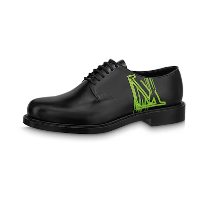 LV Voltaire Derby Shoes 'Black Green'