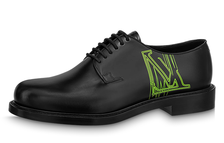 Louis Vuitton Voltaire Derby Shoes 'Black Green' 1ABNF4
