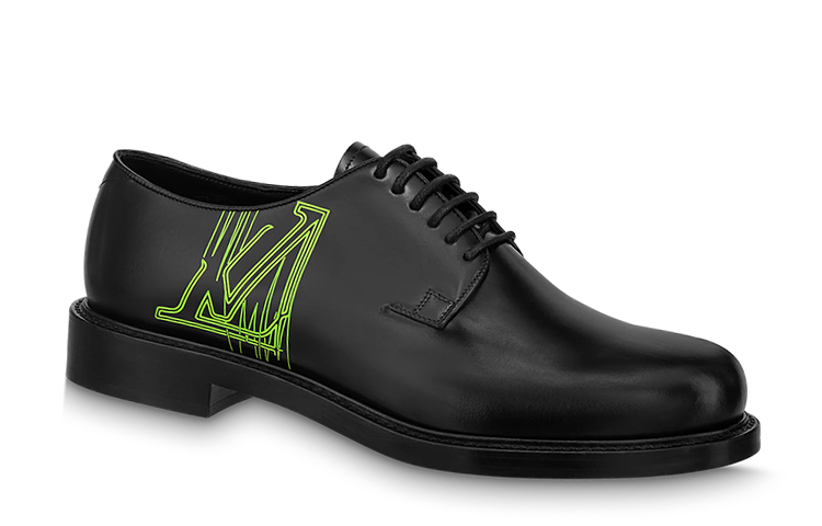 LV Voltaire Derby Shoes 'Black Green' 圖 3