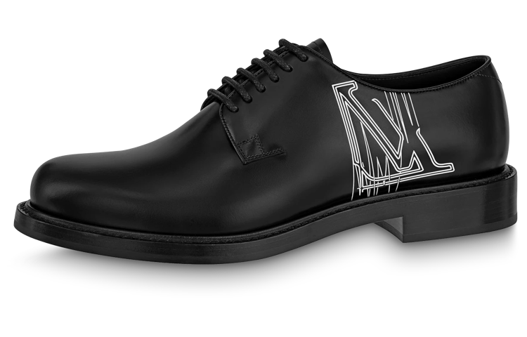 Louis Vuitton Voltaire Derby Shoes 'Black White' 1ABNC9