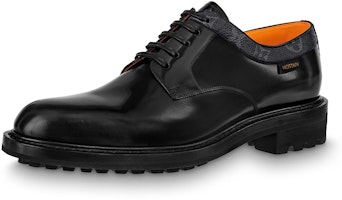 路易威登 皮革 時尚綁帶圓頭 男士休閒鞋 男款 黑色 Buy 路易威登 皮革 時尚綁帶圓頭 男士休閒鞋 男款 黑色