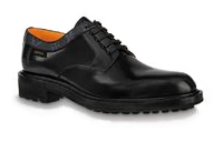 Order 路易威登 皮革 時尚綁帶圓頭 男士休閒鞋 男款 黑色