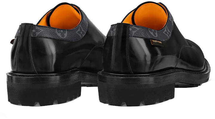 Zapatos Derby Louis Vuitton Voltaire 'Negros con Cuello de Monograma' 1A8Y3A Shop Zapatos Derby Louis Vuitton Voltaire 'Negros con Cuello de Monograma' 1A8Y3A