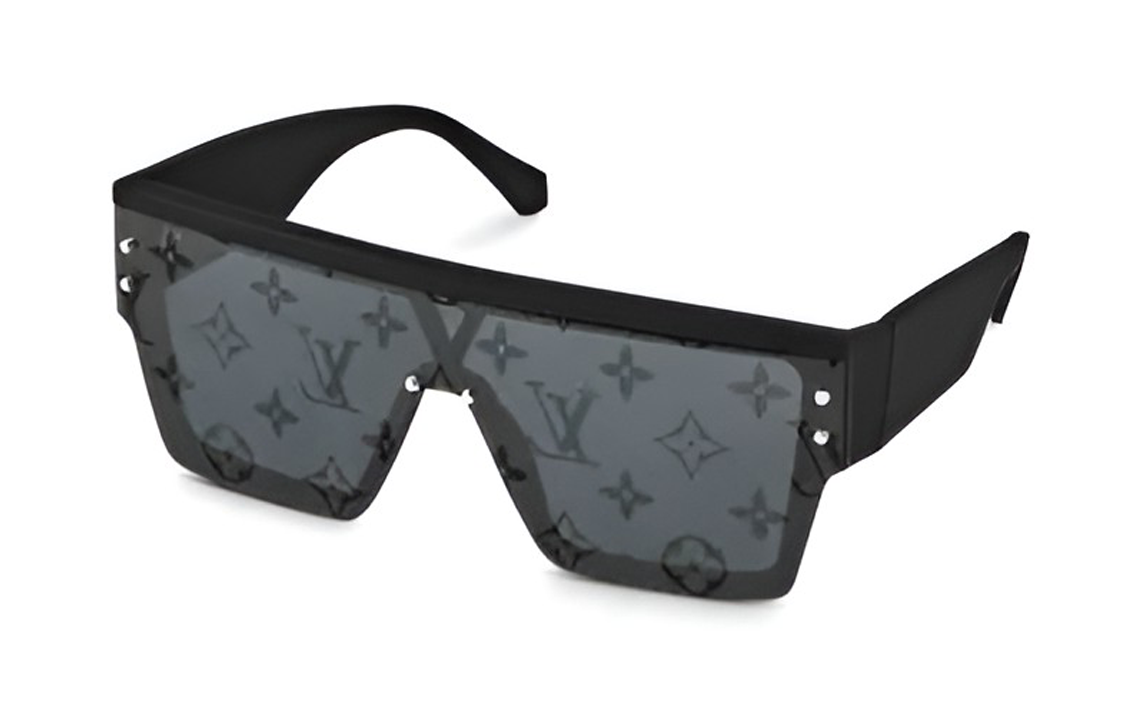 Louis Vuitton Waimea L Square Sunglasses Monogram Black Unisex Couple Style Z1583E 圖 2