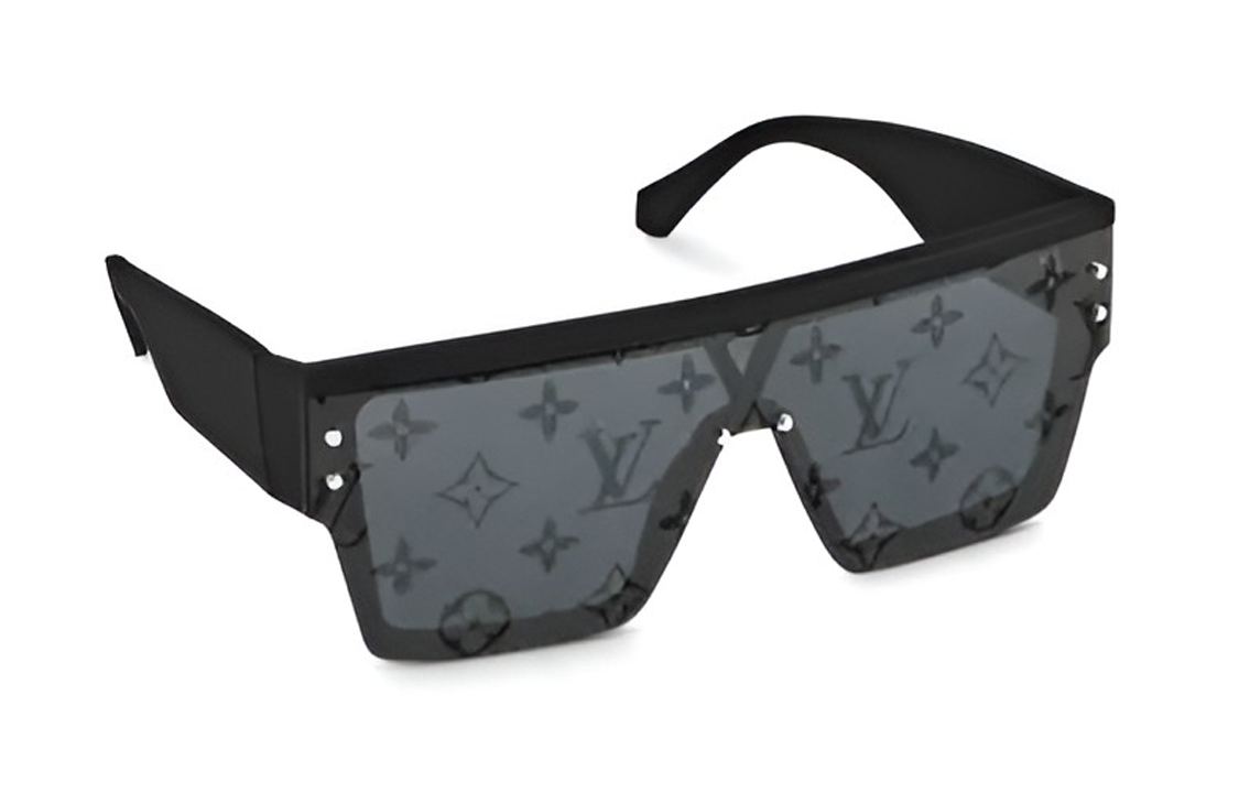 Louis Vuitton Waimea L Square Sunglasses Monogram Black Unisex Couple Style Z1583E 圖 3