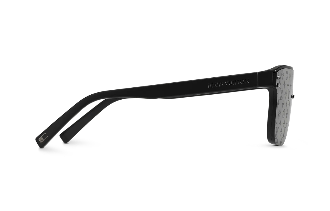 Louis Vuitton Waimea Logo Aviator Sunglasses - Black for Men Z1082E 圖 5