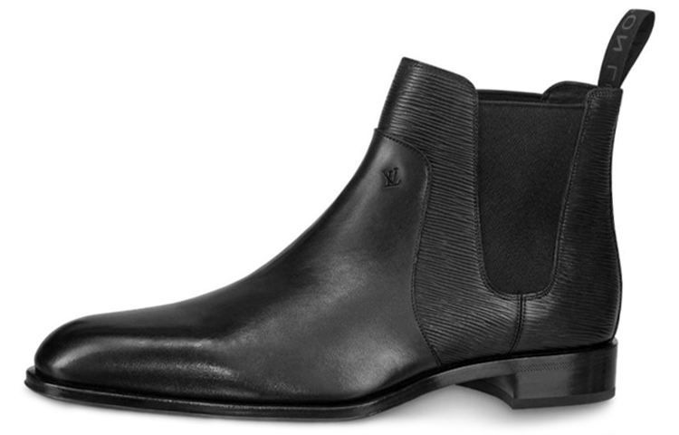 Louis Vuitton Wall Street Chelsea Boots 'Black EPI' 1A4OZL