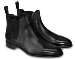 Lookbook Louis Vuitton Wall Street Chelsea Boots 'Black EPI' Hitam EPI 1A4OZL