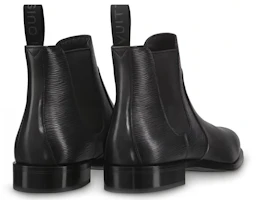 Shop Louis Vuitton Wall Street Chelsea Boots 'Black EPI' Hitam EPI 1A4OZL