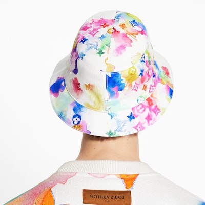 LOUIS VUITTON Watercolor Bucket Hat Multicolor M76766 Shop LOUIS VUITTON Watercolor Bucket Hat Multicolor M76766