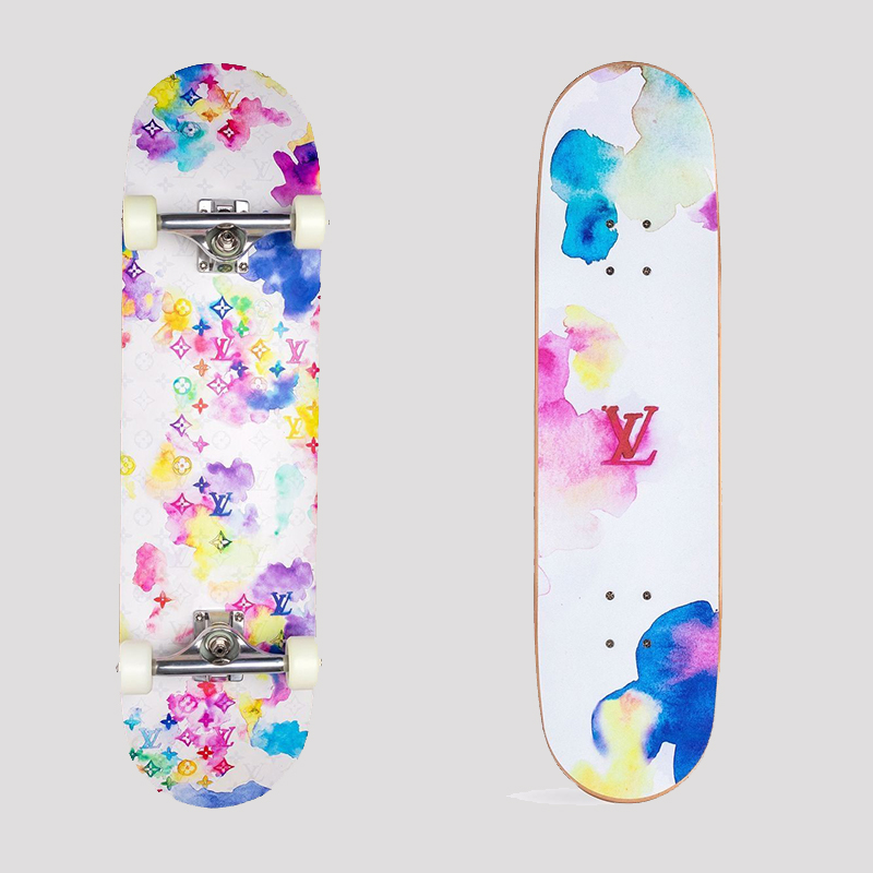 Purchase Louis Vuitton Watercolor Monogram Skateboard - Unisex 7-Ply Freestyle Deck DPVC0921LVBOAR